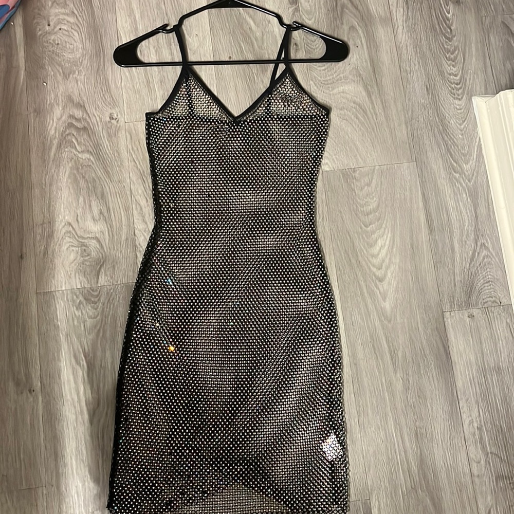 See through fitted dress